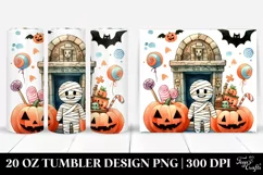 Halloween Mummy's Tomb Clipart, Transparent 20 Oz Tumbler Product Image 1