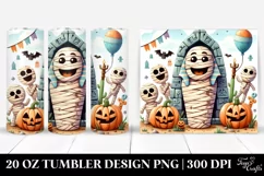 Halloween Mummy's Tomb Clipart, Transparent 20 Oz Tumbler Product Image 1