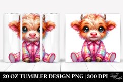 Highland Cow in Pijamas | 10 Oz Tumbler Product Image 1