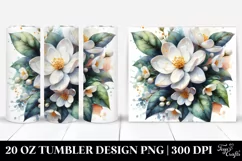 20 Oz Tumbler Sublimation | -Like Material Jasmine with Product Image 1
