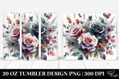 Colorful Rose Art | 20 oz Tumbler Product Image 1