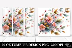 20 Oz Tumbler Sublimation | Tumbling with Spring Petals in Product Image 1