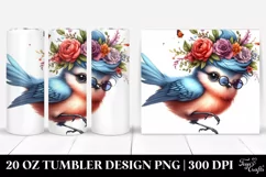 Modest Baby Bird Jumping, Transparent 20 Oz Tumbler Product Image 1