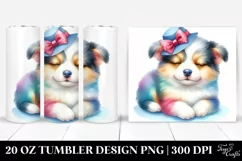 Colorful Cute Puppy Sleeping | 20 Oz Tumbler Product Image 1
