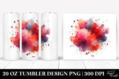 Colorful Redish Watercolor Particles | 20 Oz Tumbler Product Image 1