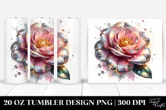 20 Oz Tumbler Sublimation | -Like Material Camellia with Product Image 1