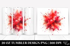 Colorful Redish Watercolor Particles | 20 Oz Tumbler Product Image 1