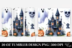 Simple Funny Halloween Clipart, 20 Oz Tumbler Product Image 1