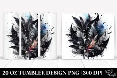 Colorful Black Watercolor Splash | 20 Oz Tumbler Product Image 1