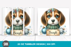 Baby Beagle Winter Ornaments Tumbler | 20 oz Tumbler Product Image 1