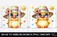 Colorful Cute Baby Duck | 20 Oz Tumbler Product Image 1