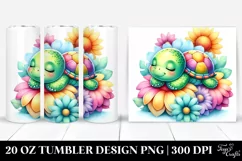Colorful Baby Turtle Tumbler Product Image 1