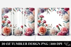 Colorful Abstract Watercolor Frame | 20 Oz Tumbler Product Image 1