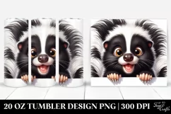 Crazy Skunk Popping | 20 Oz Tumbler Product Image 1