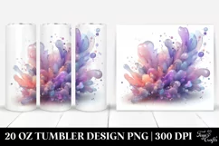 Running Cartoon-Style Hummingbird, Transparent 20 Oz Tumbler Product Image 1
