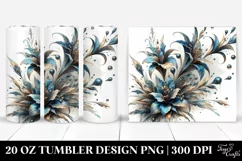Detailed Lobelia Marble | 20 Oz Tumbler Product Image 1