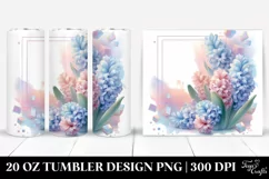 Abstract Shiny Hyacinth | 20 oz Tumbler Product Image 1