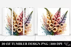 Wooden Foxglove 20 Oz Tumbler Product Image 1