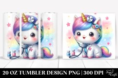 Cute Baby Unicorn Doctor | 20 Oz Tumbler Product Image 1
