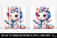 Cute Baby Unicorn Doctor | 20 Oz Tumbler Product Image 1