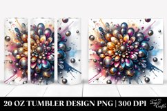 Abstract Shiny Chrysanthemum Made of Shiny Material with Product Image 1