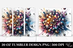 Abstract Shiny Chrysanthemum Made of Shiny Material with Product Image 1