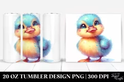 Vibrant Cute Baby Duck Tumbler Product Image 1