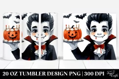 Funny Halloween Vampire Clipart 20 Oz Tumbler Product Image 1