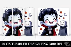Funny Halloween Vampire Clipart 20 Oz Tumbler Product Image 1