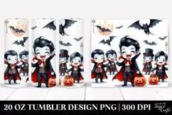 Funny Halloween Vampire Clipart 20 Oz Tumbler Product Image 1