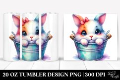 Vibrant Cute Baby Rabbit Tumbler Product Image 1