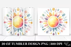 Colorful Simple Sun | 20 Oz Tumbler Product Image 1