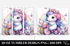 Cute Baby Unicorn Tumbler Product Image 1