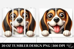 Funny Beagle Popping Eyes | 20 Oz Tumbler Product Image 1
