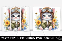 Colorful Baby Kitten | 20 Oz Tumbler Product Image 1