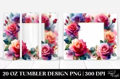 Abstract Vibrant Roses | 20 Oz Tumbler Product Image 1