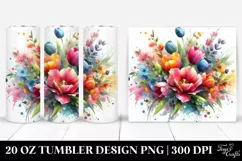 Colorful Tulip Bouquet | 20 Oz Tumbler Product Image 1