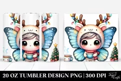 Expressive Baby Watercolor Butterfly PNG Product Image 1