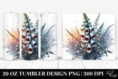 Abstract Shiny Foxglove | 20 oz Tumbler Product Image 1
