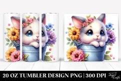 Vibrant Cute Baby Rabbit Tumbler Product Image 1