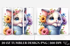 Vibrant Cute Baby Rabbit Tumbler Product Image 1