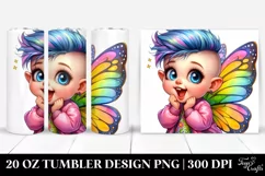 Cute Baby Fairy Pose | 20 oz Tumbler Product Image 1