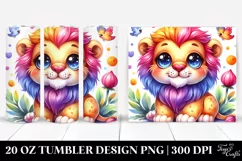Cute Smiling Lion | 20 Oz Tumbler Product Image 1