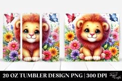 Cute Smiling Lion | 20 Oz Tumbler Product Image 1