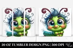 Cute Crazy Baby Caterpillar, Smiling | 20 Oz Tumbler Product Image 1