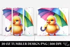 Vibrant Cute Baby Duck Tumbler Product Image 1