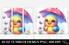 Vibrant Cute Baby Duck Tumbler Product Image 1