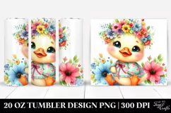 colorful smiling baby duck dressed | 20 oz Tumbler Product Image 1