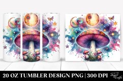 Vibrant Magical Celestial Mushroom, High-Res 20 Oz Tumbler Product Image 1
