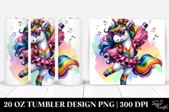 Cute Dancing Unicorn | 20 oz Tumbler Product Image 1